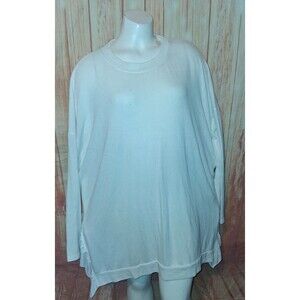 Amaryllis Off White Long Sleeve Ruffle Tunic Blouse Sz 1X